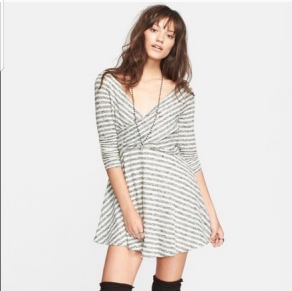NWT Free People striped skater dress
